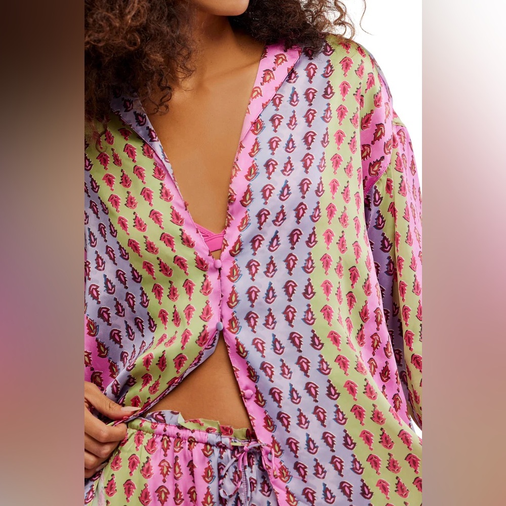 𝓯𝓹 Free People ~ dreamy days satin pajama set - Picture 7 of 17